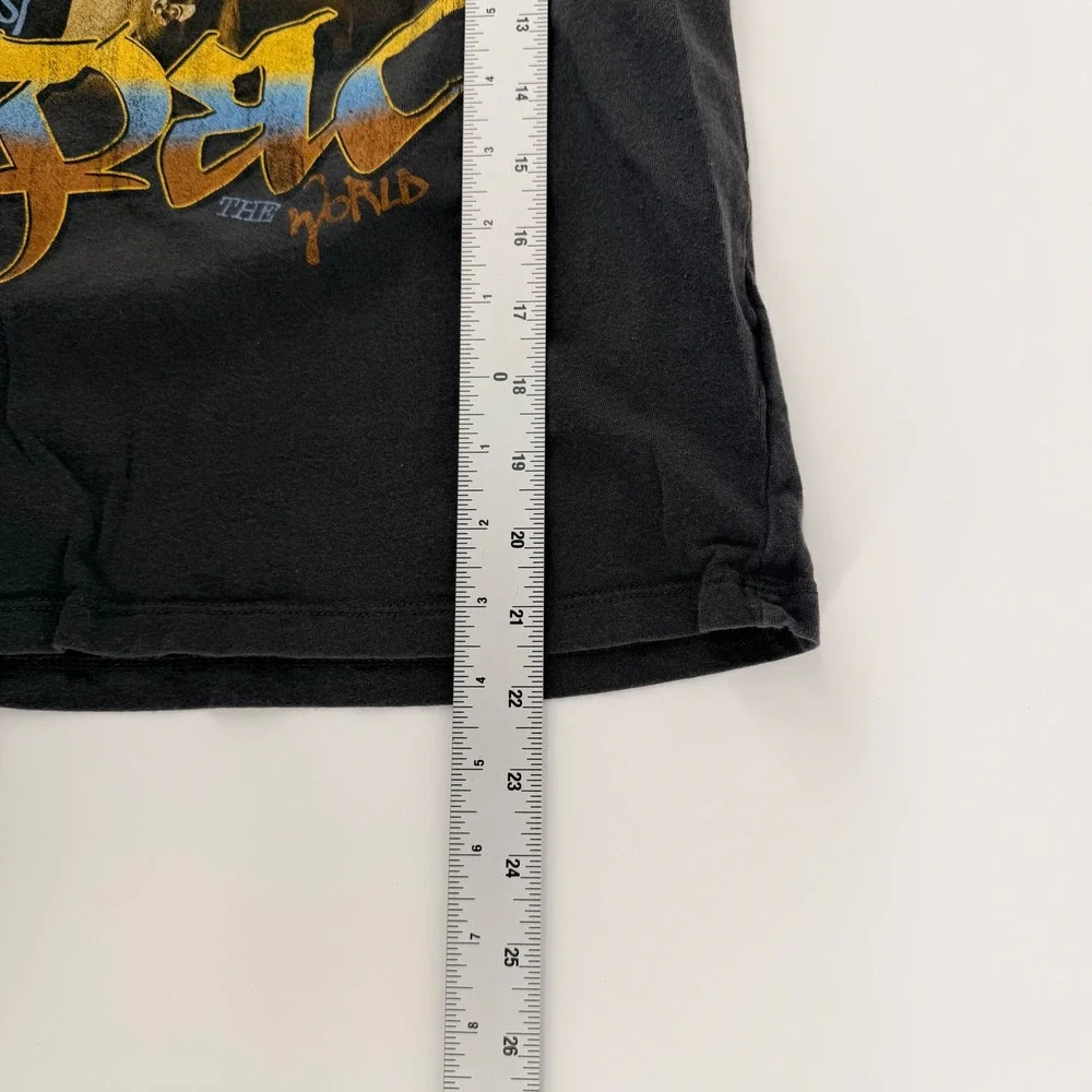 Old Navy 2Pac Me Against the World Graphic T-Shirt‎ Kids XL 14-16 Black Rap Tee